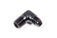 Triple X Race Co. Adapter Fitting 90 Degree 8 AN Male to 1/2" NPT Male Aluminum - Black Anodize