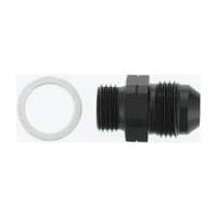XRP Adapter Fitting Straight 6 AN Male to 14 mm x 1.5 Male Aluminum - Black Anodize
