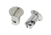 Moroso Performance Products Oval Head Quick Turn Fastener Slotted 5/16 x 0.450" Aluminum - Natural
