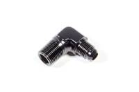 Triple X Race Co. Adapter Fitting 90 Degree 6 AN Male to 3/8" NPT Male Aluminum - Black Anodize