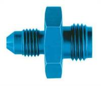 Aeroquip Adapter Fitting Straight 3 AN Male to 1/2-20" Inverted Flare Male Aluminum - Blue Anodize