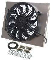 Derale High Output Single 17" Electric RAD Fan/Aluminum Shroud Kit