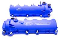 Ford Racing Short Valve Covers Gaskets/Fasteners Ford Racing Logo Aluminum - Blue Powder Coat
