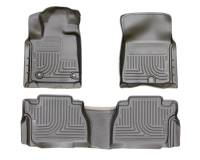 Husky Liners Front/2nd Seat Floor Liner Weatherbeater Plastic Black - Toyota Tundra 2014-15