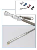 Engine Oil Dipsticks and Components - Engine Oil Dipsticks - Lokar - Lokar Anchor-Tight Locking Flexible Engine Dipstick - Brite