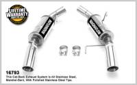 Magnaflow Stainless Steel Axle-Back System 4 in. Round Dual Mufflers