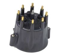Distributors, Magnetos and Components - Distributor Components and Accessories - MSD - MSD Black HEI Distributor Cap for Chevy V8 w/ Retainer