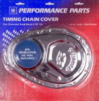 Proform Timing Chain Cover - Bow Tie Emblem - Stamped Steel