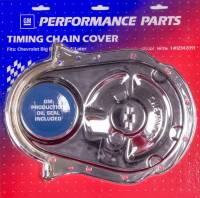 Proform Timing Chain Cover - Bow Tie Emblem - Chrome