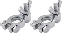 QuickCar Battery Terminals - Top-Mount Nickle Plated Brass (Pair)