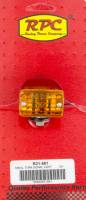 Racing Power Single Filament Bulb Turn Signal 1-3/4" Wide x 1-1/8" High x 1-5/8" Deep Amber Lenses Steel - Chrome