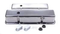 Racing Power Polished Aluminum Valve Covers - Tall - SB Chevy 58-86 Valve Covers - (1) Hole