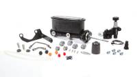Wilwood Aluminum Tandem M/C Kit with Bracket and Valve .938" Bore - Black