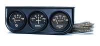 Gauges & Data Acquisition - Auto Meter - Auto Gage Black Oil / Amp / Water Black Console - 2-1/16 in.