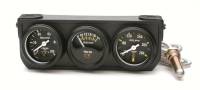 Gauge Kits - Analog Gauge Kits - Auto Meter - Auto Gage Mechanical Mini Oil/Volt/Water Black Console - 2-1/16 in.