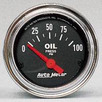 Auto Meter Traditional Chrome Electric Oil Pressure Gauge - 2-1/16"