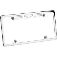 Body & Exterior - Billet Specialties - Billet Specialties Bowtie License Plate Frame - Polished