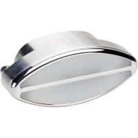 Billet Specialties Elliptical Interior Light - Polished - Clear Lens - 4 in. Width x 2 in. Height
