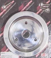 Billet Specialties Polished BB Chevy Double Groove Crankshaft Pulley - BB Chevy - Short Water Pump