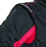 Sparco Sprint RS-2.1 Boot Cut Suit - Black/Red (Shoulder Gusset)