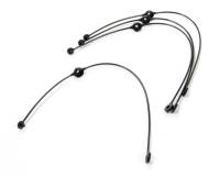 Hood Pin Sets - Hood Pin Lanyard Cables - Allstar Performance - Allstar Performance Hood Pin Nylon Lanyards - 10" - (4 Pack)