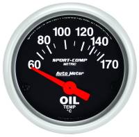 Auto Meter Sport-Comp Electric Oil Temperature Gauge - 2-1/16"