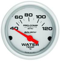 Auto Meter Ultra-Lite Electric Water Temperature Gauge - 2-1/16"