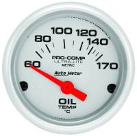 Auto Meter Ultra-Lite Electric Oil Temperature Gauge - 2-1/16"