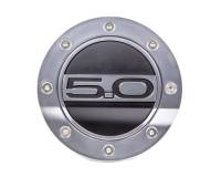 Scott Drake - Drake Automotive Group 5.0 Logo Fuel Door Plastic Silver/Black