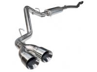 Exhaust Systems - Exhaust Systems - Cat-Back - Kooks Headers - Kooks Headers Cat Back Exhaust System 3" Tailpipe 4" Polished Tips - Ford Coyote - Ford Fullsize Truck 2015-17