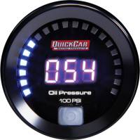 Gauges & Data Acquisition - Individual Gauges - QuickCar Racing Products - QuickCar Digital Oil Pressure Gauge 0-100