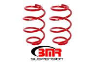 Ford Mustang - Ford Mustang (6th Gen 15-Up) - BMR Suspension - BMR Suspension Lowering Springs - Front - Performance Version  - Red - 2015-17 Mustang