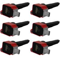 Ignition Systems and Components - Ignition Coils and Components - Mallory Ignition - Mallory Ignition Coils 6pk Ford Eco-Boost 2.7 V6   Red