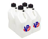 Tools & Pit Equipment - Fuel Management - VP Racing Fuels - VP Racing Fuels 5 Gallon Motorsports Utility Jug - Square - White (Case of 4)