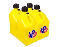 Fuel and Utility Jugs and Components - Fuel and Utility Jugs - VP Racing Fuels - VP Racing Fuels 5 Gallon Motorsports Utility Jug - Square - Yellow (Case of 4)