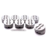 Icon Pistons - Icon Pistons Performance FHR Series Forged Flat Top Piston Set - SB Chevy 283-400 - Bore Size: 4.040", Stroke: 3.480", Rod Length: 5.700"