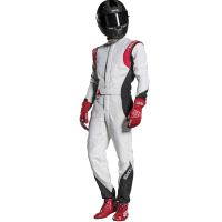 Sparco Eagle RS-8.2 Suit - White/Red (Front)