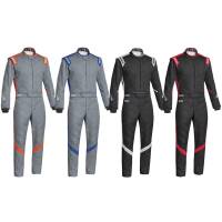 Sparco Victory RS-7 Boot Cut Racing Suit - Grey / Orange 0011277HB