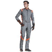 Sparco Victory RS-7 Boot Cut Racing Suit - Grey / Orange 0011277HGRAR