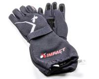 Racing Gloves - Drag Racing Gloves - Impact - Impact Redline Drag Glove - Black - Large