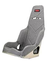 Kirkey Seat Covers - Kirkey 55 Series Pro Drag Seat Covers - Kirkey Racing Fabrication - Kirkey 55 Series Tweed Seat Cover (Only) - Grey - 15"