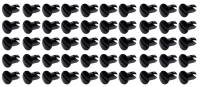 Ti22 Oval Head Dzus Buttons .550 Long - Pack of 50 - Black