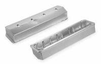 Holley Sniper - Holley Sniper Fabricated Aluminum Valve Cover - Chevy Small Block - Silver Finish