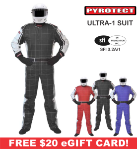 Racing Suits - Pyrotect Racing Suits - Pyrotect Ultra-1 SFI-1 Suit - $199
