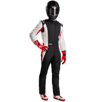 Sparco Competition US Boot Cut Suit - Black/White 001128SFBNRBR