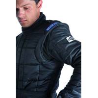 Sparco AIR-15 Drag Racing Suit - Black (Fully Floating Sleeve Detail)