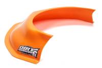 Dirt Defender Racing Products 3-1/2" Height Hood Scoop 20" Wide Tapered Front Plastic - Orange