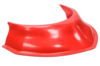 Dirt Defender Racing Products 3-1/2" Height Hood Scoop 20" Wide Tapered Front Plastic - Red