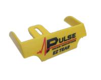 Helmets and Accessories - Tear-Offs - Pulse Racing Innovations - Pulse EZ Tear Tearoff Ramp - Shield Mounted - Yellow