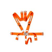Racing Harnesses - Latch & Link Restraint Systems - RaceQuip - RaceQuip 5-Point Latch & Link Harness Set - Orange